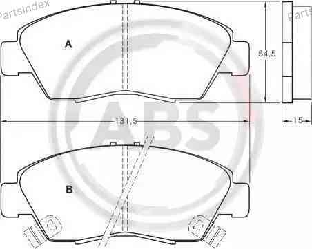 Колодки тормозные дисковые A.B.S. 36784 Тбилиси
