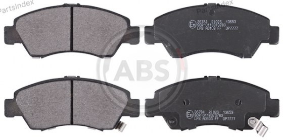 Колодки тормозные дисковые A.B.S. 36784 Тбилиси