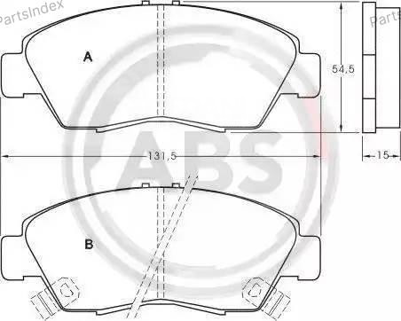 Колодки тормозные дисковые A.B.S. 36784 Тбилиси - изображение 2