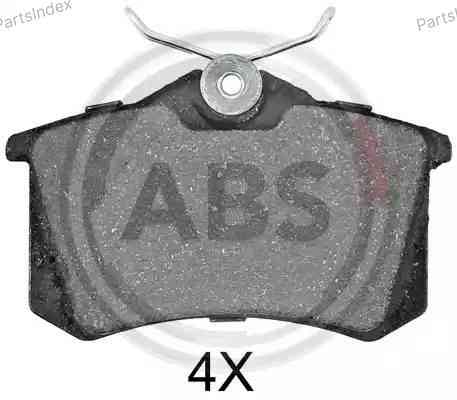 Колодки тормозные дисковые A.B.S. 36623 Тбилиси