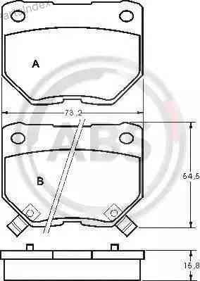 Колодки тормозные дисковые A.B.S. 36719 Тбилиси