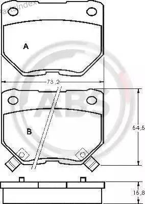 Колодки тормозные дисковые A.B.S. 36719 Тбилиси - изображение 2