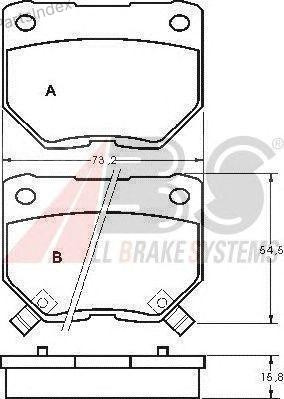Колодки тормозные дисковые A.B.S. 36719 Тбилиси - изображение 3