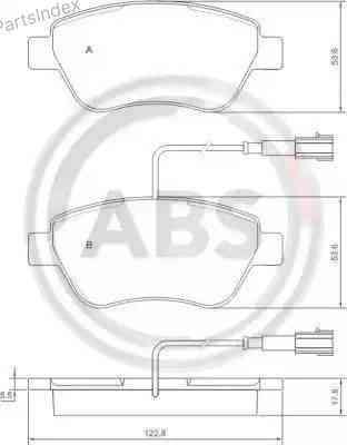 Колодки тормозные дисковые A.B.S. 37280 Тбилиси