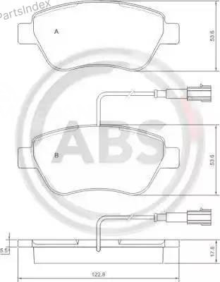 Колодки тормозные дисковые A.B.S. 37280 Тбилиси - изображение 2