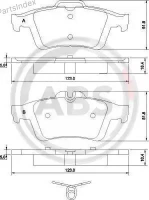 Колодки тормозные дисковые A.B.S. 37477 Тбилиси - изображение 2