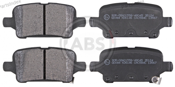 Колодки тормозные дисковые A.B.S. 35124 Тбилиси