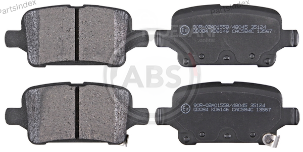 Колодки тормозные дисковые A.B.S. 35124 Тбилиси - изображение 1