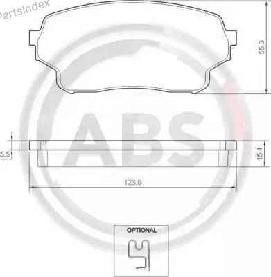 Колодки тормозные дисковые A.B.S. 37503 Тбилиси - изображение 2