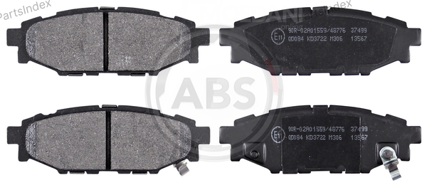 Колодки тормозные дисковые A.B.S. 37499 Тбилиси - изображение 1