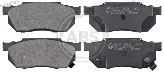 Колодки тормозные дисковые A.B.S. 36167 Тбилиси