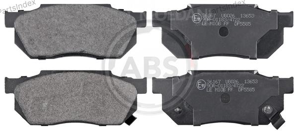 Колодки тормозные дисковые A.B.S. 36167 Тбилиси - изображение 1