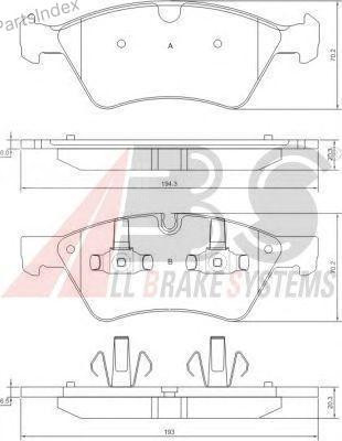 Колодки тормозные дисковые A.B.S. 37507 Тбилиси - изображение 3
