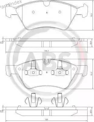Колодки тормозные дисковые A.B.S. 37507 Тбилиси - изображение 2