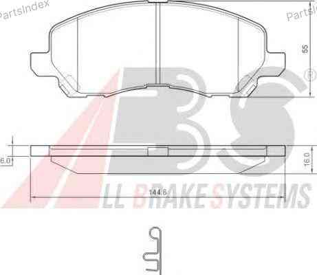 Колодки тормозные дисковые A.B.S. 37202 Тбилиси