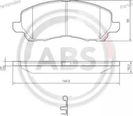 Колодки тормозные дисковые A.B.S. 37202 Тбилиси - изображение 2