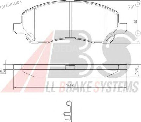 Колодки тормозные дисковые A.B.S. 37202 Тбилиси - изображение 3