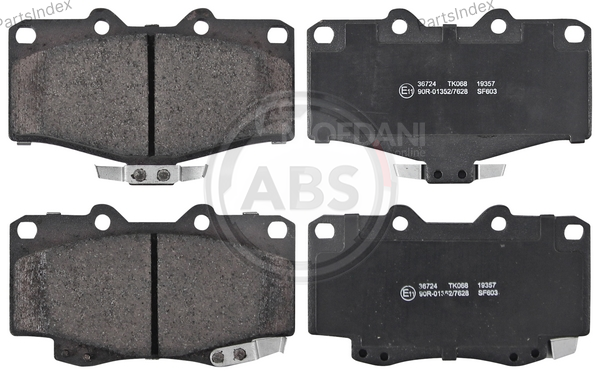 Колодки тормозные дисковые A.B.S. 36724 Тбилиси - изображение 1