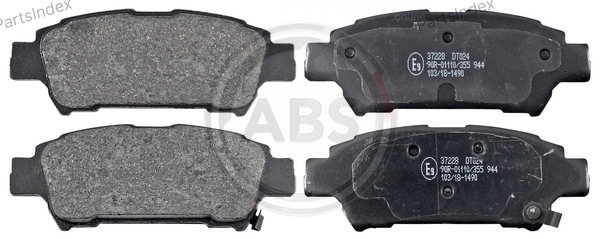 Колодки тормозные дисковые A.B.S. 37228 Тбилиси - изображение 1