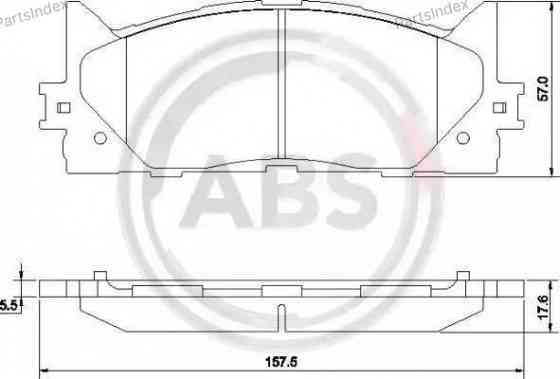 Колодки тормозные дисковые A.B.S. 37677 Тбилиси