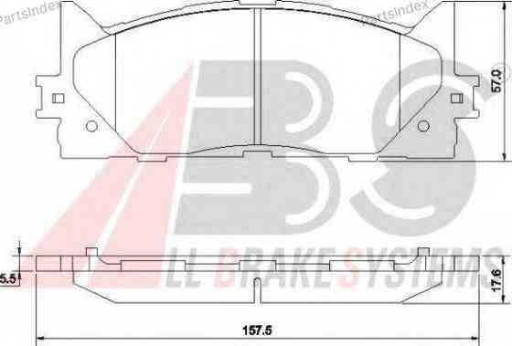 Колодки тормозные дисковые A.B.S. 37677 Тбилиси