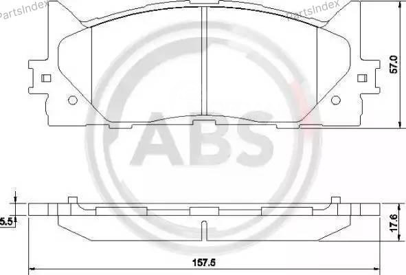 Колодки тормозные дисковые A.B.S. 37677 Тбилиси - изображение 2