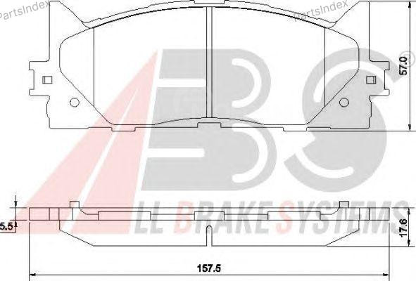 Колодки тормозные дисковые A.B.S. 37677 Тбилиси - изображение 3