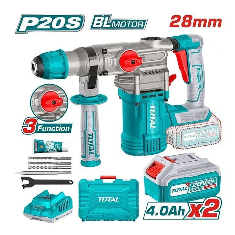 Აკუმულატორული პერფორატორი Total Trhli202882 (20 V) თბილისი - photo 2