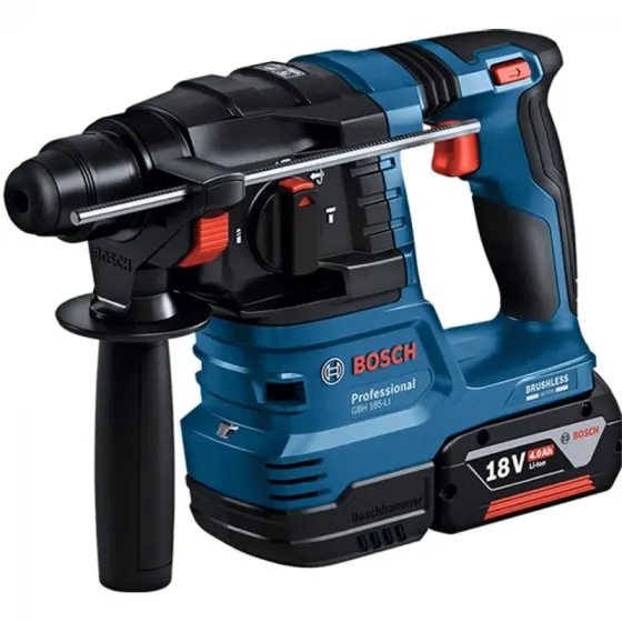 Აკუმულატორული პერფორატორი Bosch GBH 185 + 2X4, 0AH + GAL 18-40 C (18 V) თბილისი