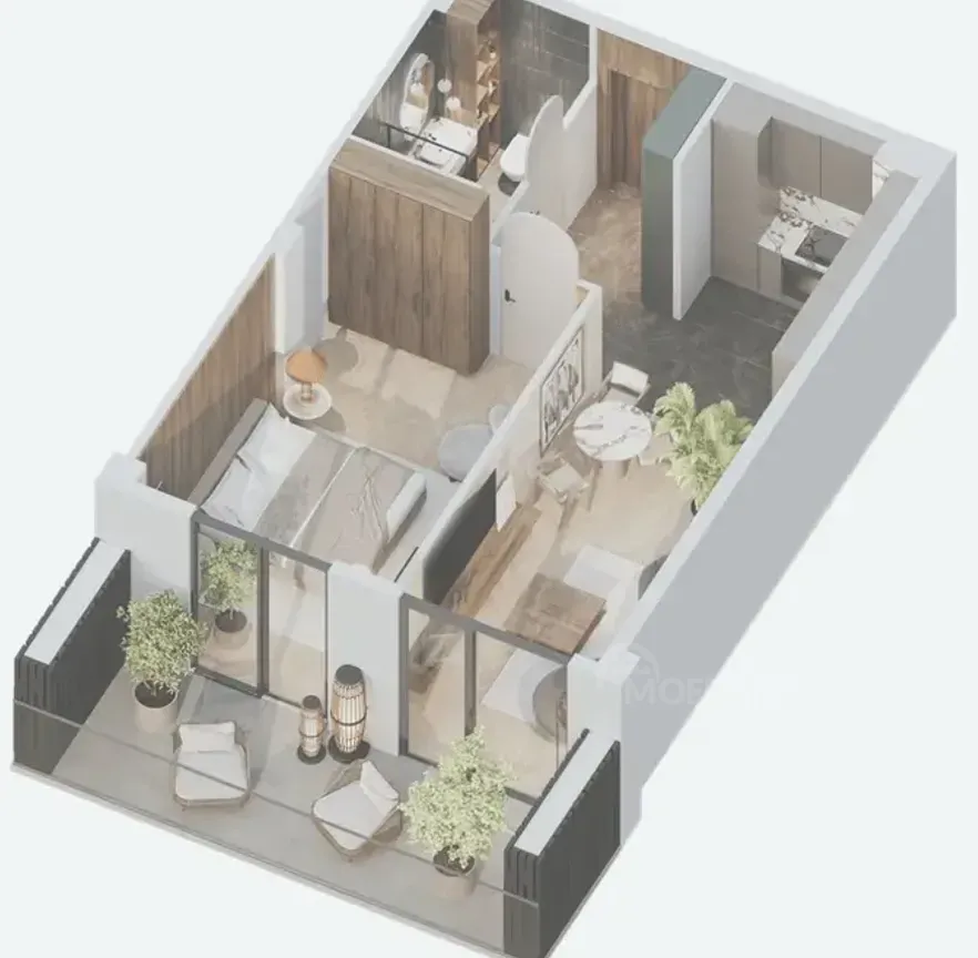 იყიდება 2 ოთახიანი ბინას 66.5მ² 3/13 სართ თბილისი - photo 2