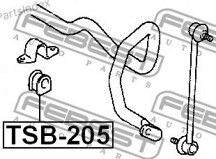 Stabilizer Bar Bushing Febest TSB205 Tbilisi