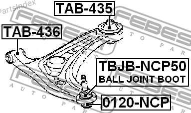 Сайлентблок Febest TAB-436 Тбилиси