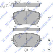 Disc Brake Pads Hi-q SP4498 Tbilisi - photo 1