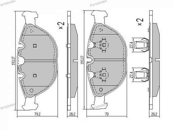 სამუხრუჭე დისკის ხუნდები  hundebi SAT ST34116761282 თბილისი