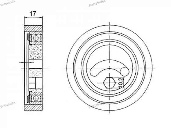 გორგოლაჭი ძრავის ღვედის SAT ST1754066J00 თბილისი