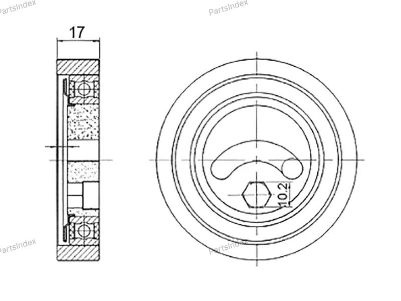 გორგოლაჭი ძრავის ღვედის SAT ST1754066J00 თბილისი - photo 1
