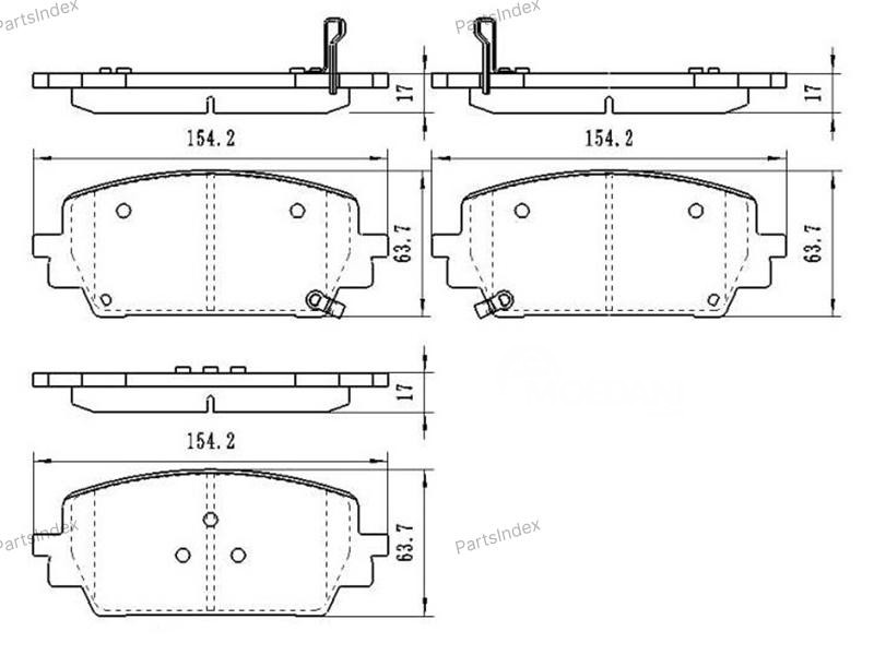 სამუხრუჭე დისკის ხუნდები  hundebi SAT ST280140 თბილისი - photo 1
