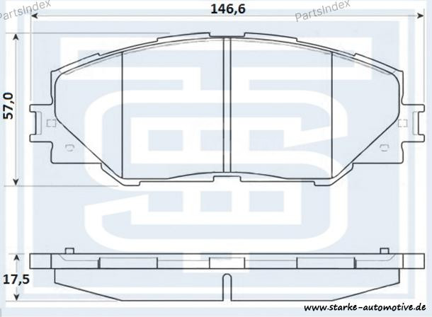 სამუხრუჭე დისკის ხუნდები  hundebi Starke 179899 თბილისი - photo 1