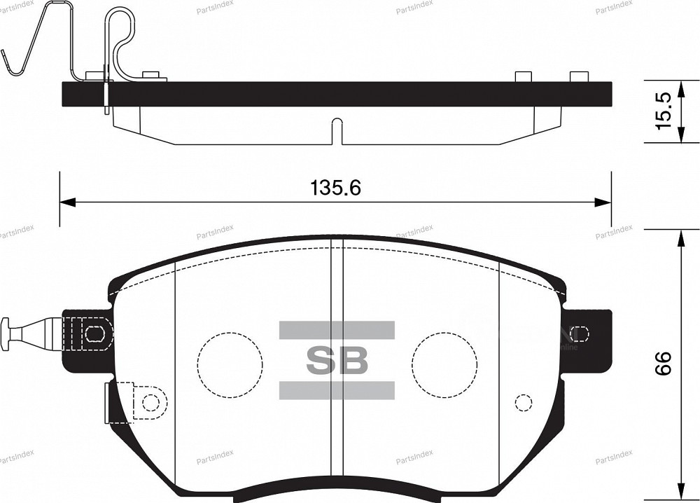 სამუხრუჭე დისკის ხუნდები  hundebi Sangsin SP2107 თბილისი - photo 1