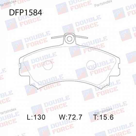 სამუხრუჭე დისკის ხუნდები  hundebi Double force DFP1584 თბილისი