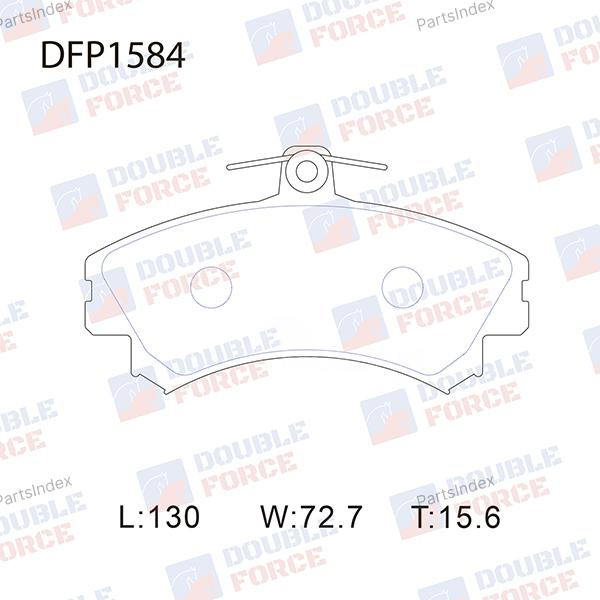 სამუხრუჭე დისკის ხუნდები  hundebi Double force DFP1584 თბილისი - photo 1