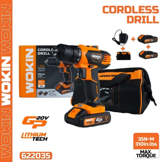 Cordless drill Wokin 622035 LI-ION (20V) Tbilisi